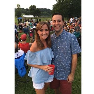 Chambray off-the-shoulder summer top